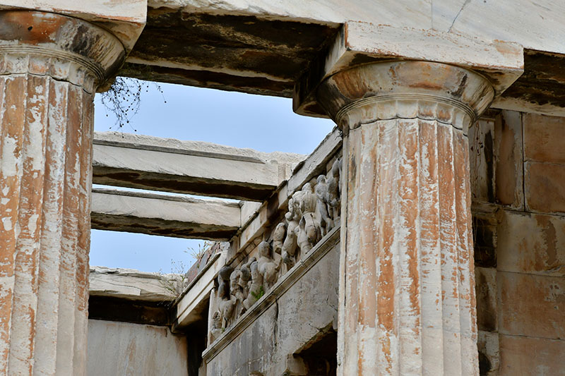 temple of Hephaestus doric order columns and decorations veronica winters art blog