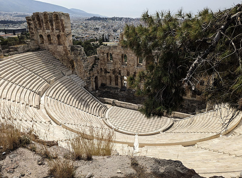 the Odeon of Herodes Atticus -acropolis-veronica winters art blog