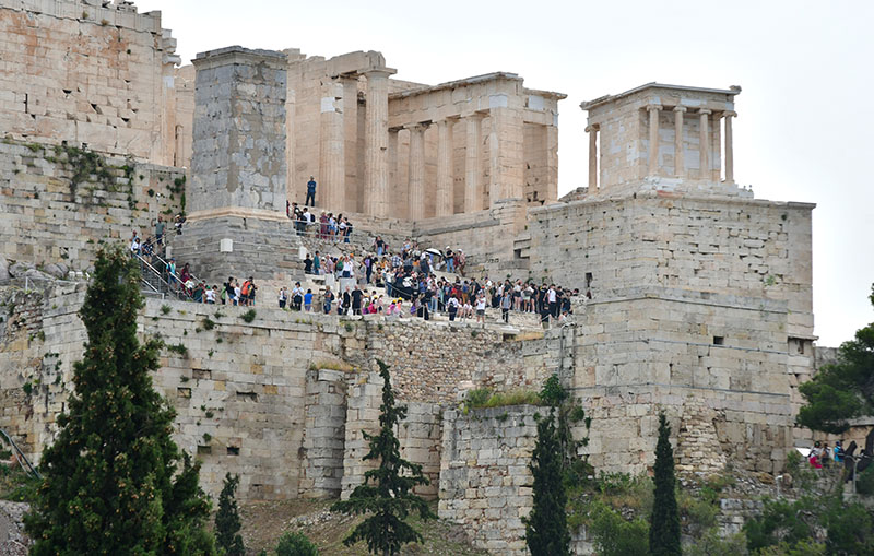 view of acropolis propylaea-blog