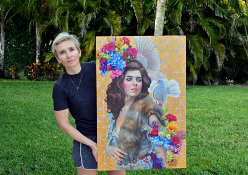 Paradise, oil painting on wood panel - Image 4