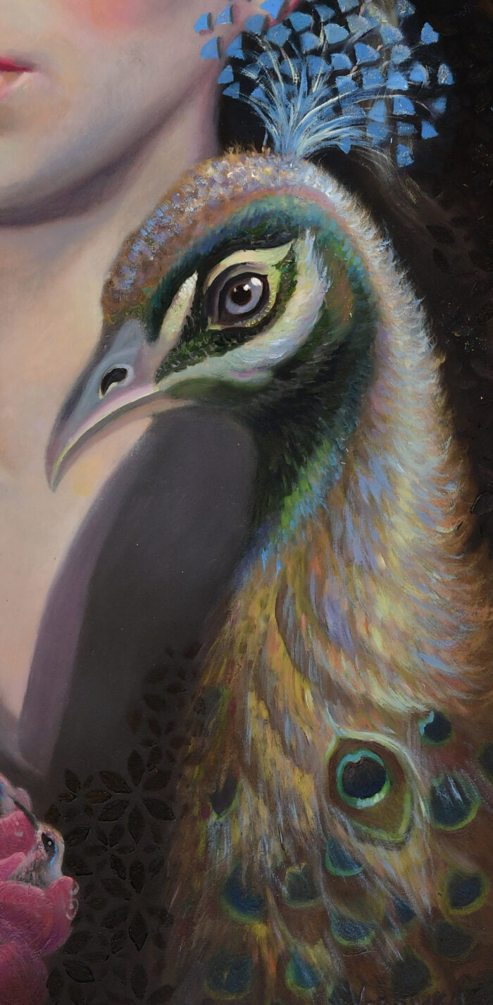You must try to fly, oil painting on wood panel - Image 3