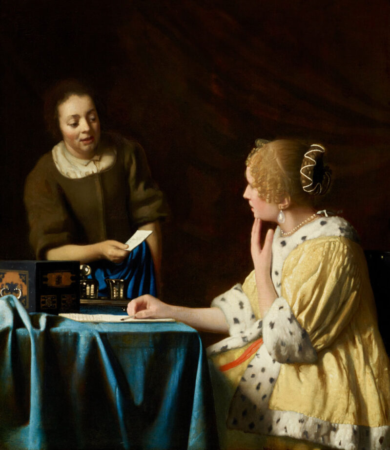 Johannes Vermeer-Mistress and Maid-Google Arts Project Frick collection