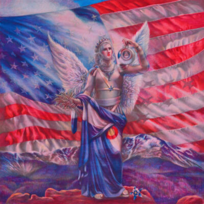 Freedom of Colorado, colored pencil drawing