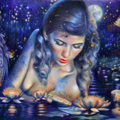 Miracle of Life-Veronica Winters colored pencil drawing, visionary art