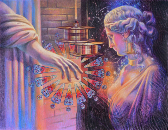 Celestial Room, colored pencil drawing