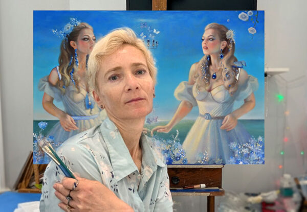 Heaven's Light, oil painting on panel - Image 4